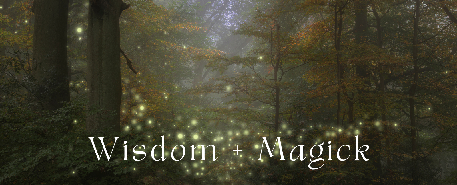 wisdom and magick website page header